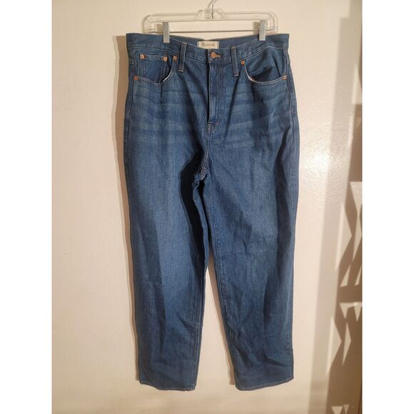 NWT Madewell Women's Baggy Straight Jeans Size 31 Indigo NH643 Y2K Cotton Hemp - Picture 3 of 7